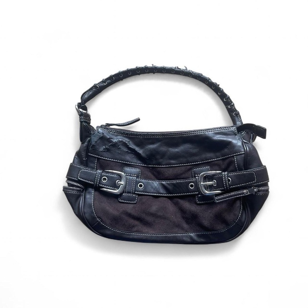 Nine West Black Shoulder Bag with Crescent Silhouette